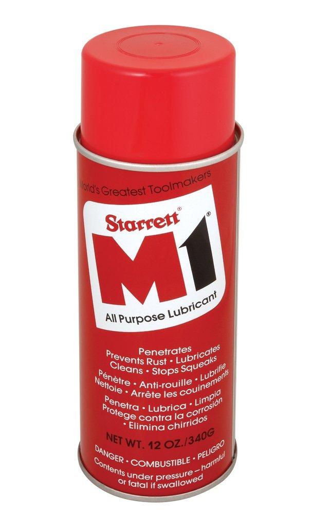 Starrett M1 Industrial Quality All-Purpose Lubricant - Micro-Thin, Airtight Coating, Silicone-Free, Penetrates Quickly