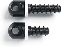Uncle Mike's 115 RGS Sling Swivel Wood Screw Set, One each 1/2-Inch and 3/4-Inch Screws, Black, Model:25200