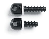 Uncle Mike's 115 RGS Sling Swivel Wood Screw Set, One each 1/2-Inch and 3/4-Inch Screws, Black, Model:25200