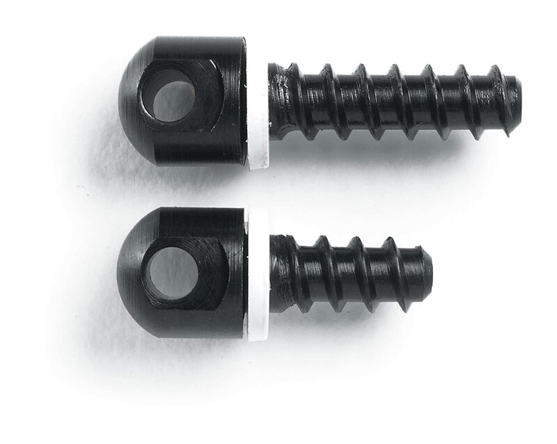 Uncle Mike's 115 RGS Sling Swivel Wood Screw Set, One each 1/2-Inch and 3/4-Inch Screws, Black, Model:25200