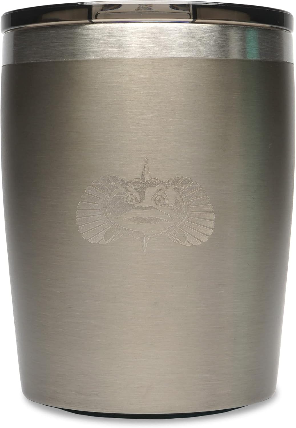 Toadfish Non-tipping 10oz Double-Wall Insulated Stainless Steel Rocks Tumbler with Easy-Slide Lid