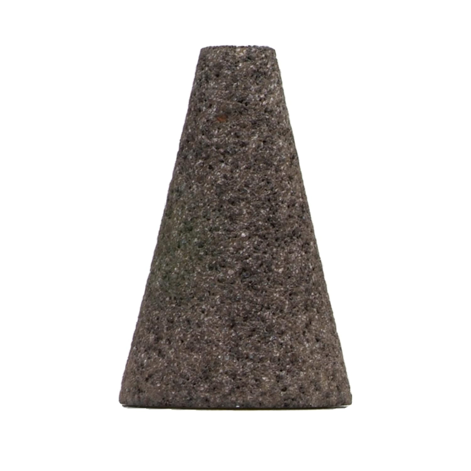 Norton 547-61463615722 Gemini Aluminum Oxide Square Tip Type 17 Snagging Cone, 2 1/2", 3", 24 Grit, 5/8-11 UNC, 18145 rpm