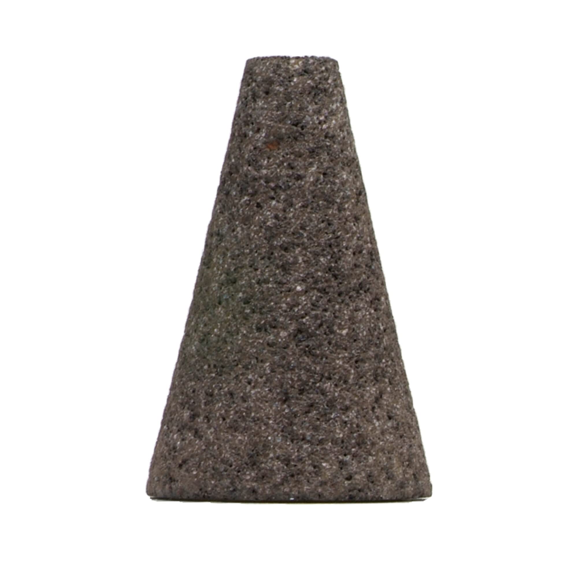 Norton 547-61463615722 Gemini Aluminum Oxide Square Tip Type 17 Snagging Cone, 2 1/2", 3", 24 Grit, 5/8-11 UNC, 18145 rpm