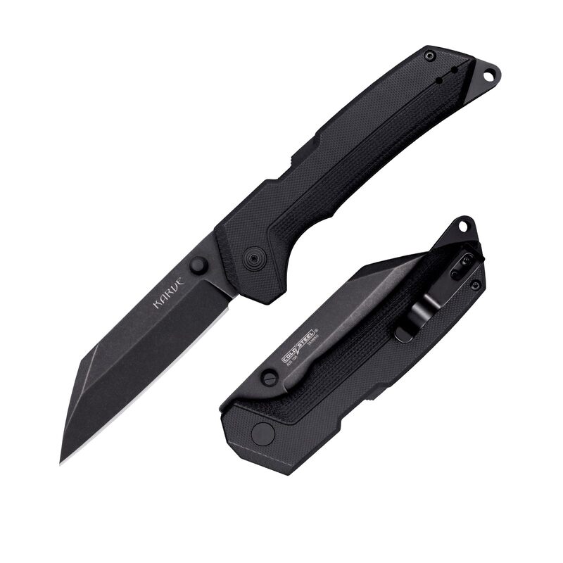 Cold Steel Karve 3.75" AUS10A Razor-Sharp Blade 4.875" G-10 Handle Everyday Carry Outdoor Tactical Folding Knife w/Atlas Lock