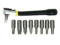General Tools 80075 Nine-Piece Ratchet Offset Screwdriver Set 9 Piece Set