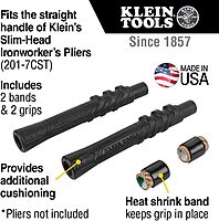 Klein Tools M200ST Plier Cushion Grip Kit with Heat Shrink Bands, Made in USA