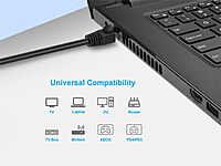 Monoprice Cat6A Shielded (S/FTP) Ethernet Patch Cable - 26AWG Pure Bare Copper Snagless RJ45 Fullboot