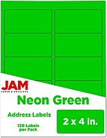 JAM PAPER Mailing Address Labels - Self-Adhesive Rectangular