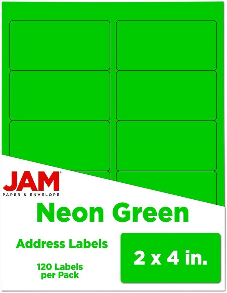 JAM PAPER Mailing Address Labels - Self-Adhesive Rectangular