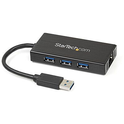 StarTech.com USB 3.0 to Gigabit Ethernet Adapter with USB 3.0 Hub