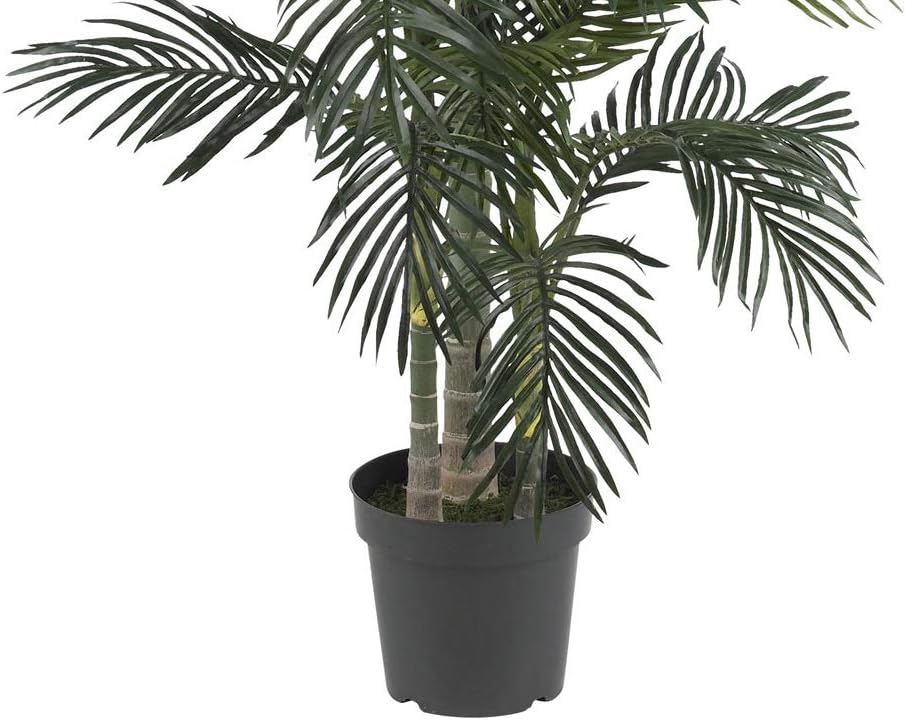 Nearly Natural 5289 6.5ft Golden Cane Palm Silk Tree, Green