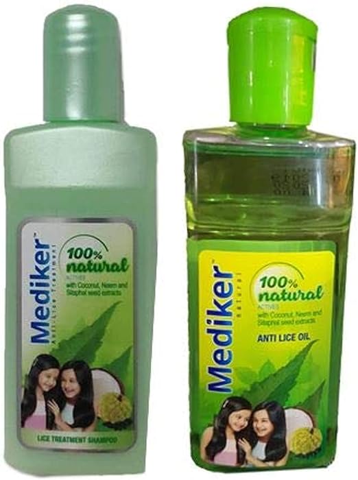 Mediker Anti Lice Treatment Shampoo and Oil - 50ml Each