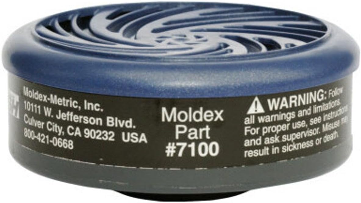 Moldex 7100 Organic Vapor Cartridge for Full/Half Mask (Pack of 2)