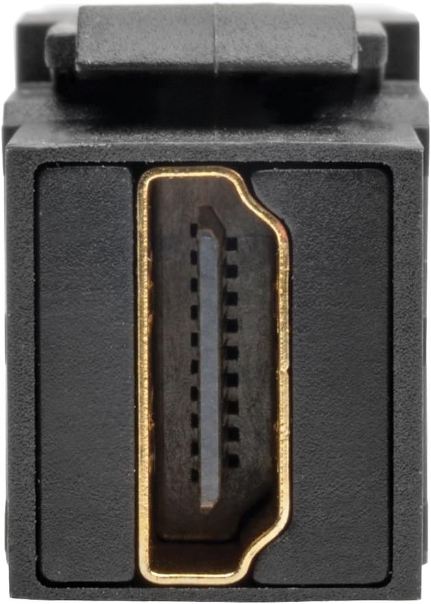 TRIPP LITE Black HDMI All-in-One Keystone/Panel Mount Angled Coupler (P164-000-KPA-BK)