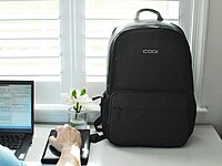 CODi Terra 100% Recycled Grey 15.6" Backpack with Antimicrobial Coating