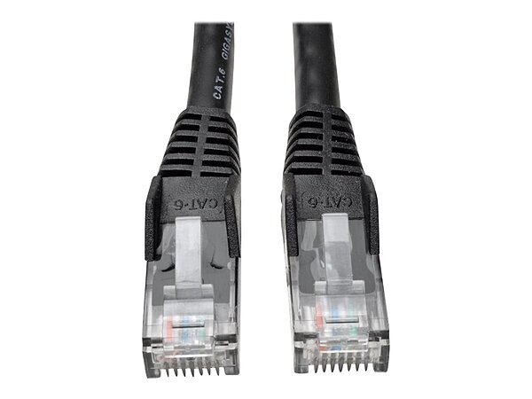 Eaton Tripp Lite Series Cat6 Gigabit Snagless Molded (UTP) Ethernet Cable (RJ45 M/M), PoE, Black