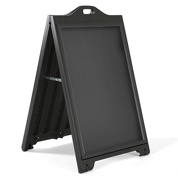 AZAR DISPLAYS Double-Sided Sidewalk A-Frame Sign w/Protective Lens