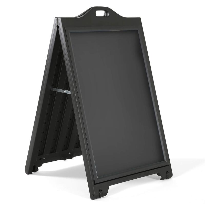 AZAR DISPLAYS Double-Sided Sidewalk A-Frame Sign w/Protective Lens