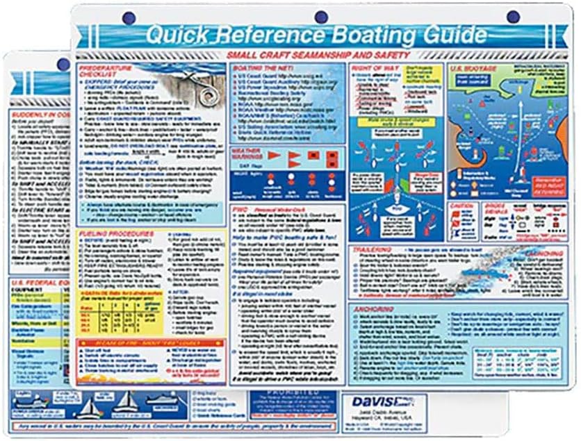 Davis Instruments Small Craft Rules Reference Card