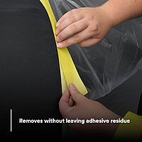 3M Automotive Refinish Masking Tape 388N, 06654, 36 mm x 55 m, Yellow, Crepe Backing, Moisture Resistant