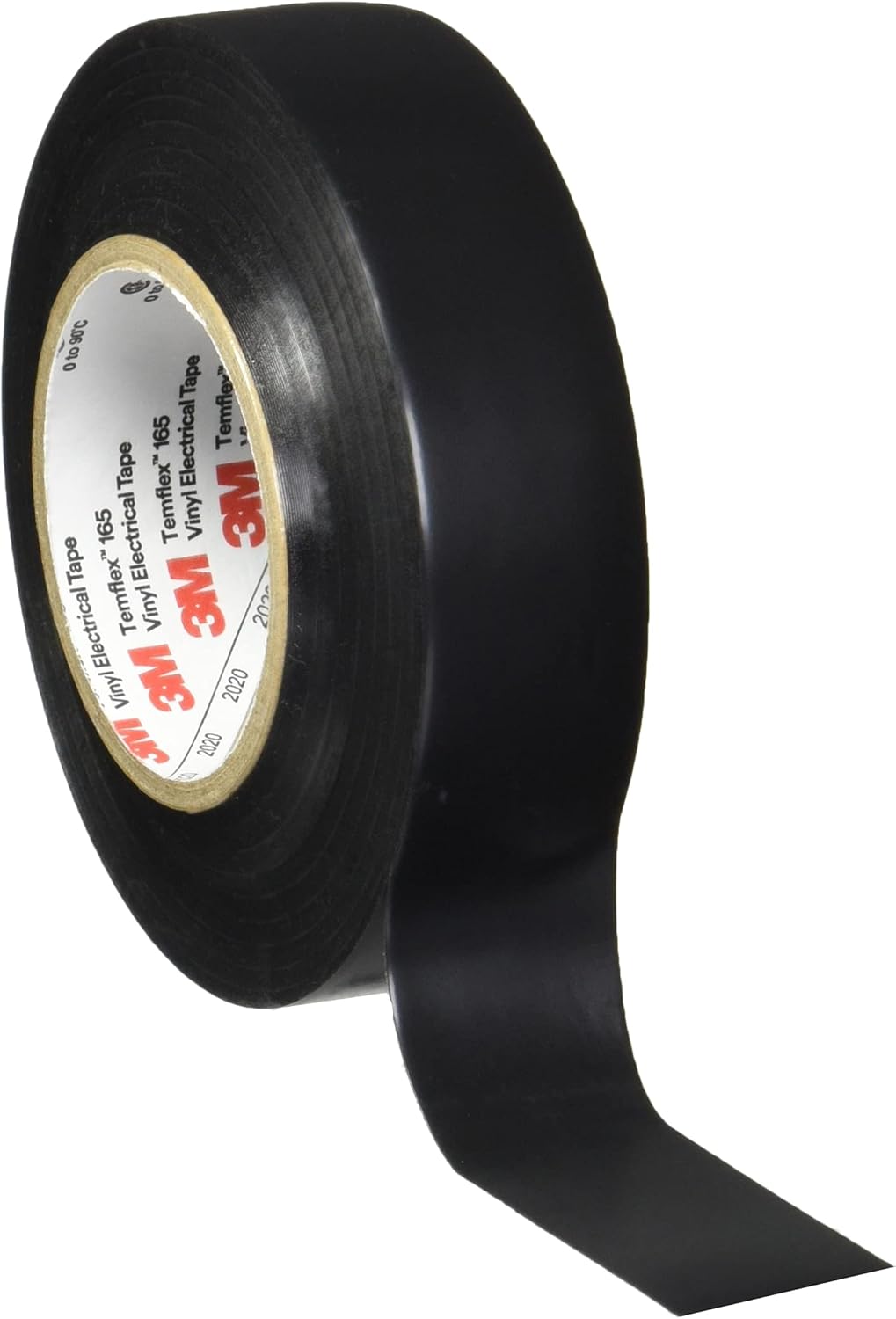 3M Temflex 165 Vinyl Electrical Tape - 3/4 in x 60 ft, 6 mil, Black
