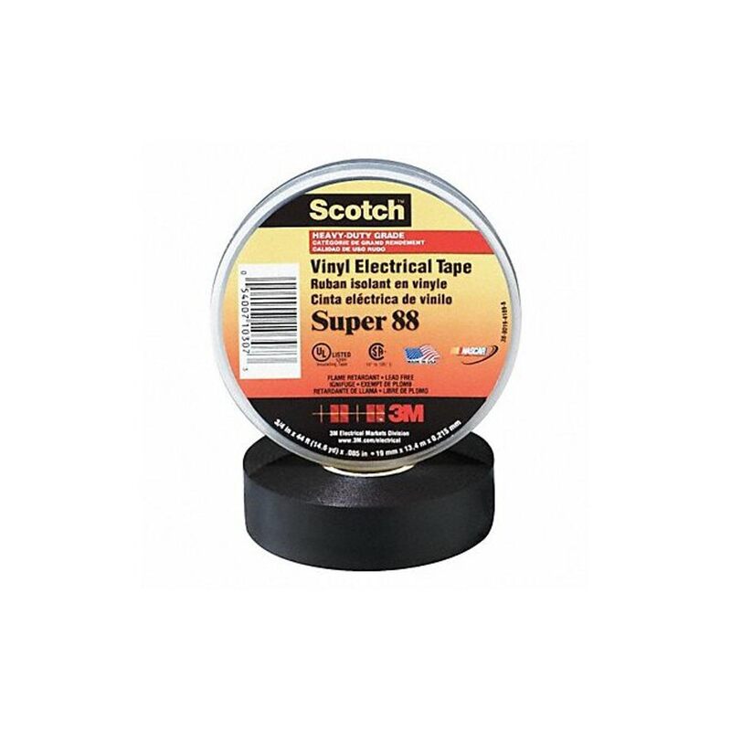 3M 6143 1 Pack Scotch Premium Vinyl Elec Tape 88