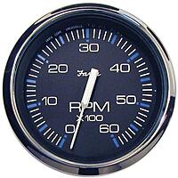 Faria 33710 Chesapeake Stainless Steel Tachometer (6000 RPM) - 4", Black