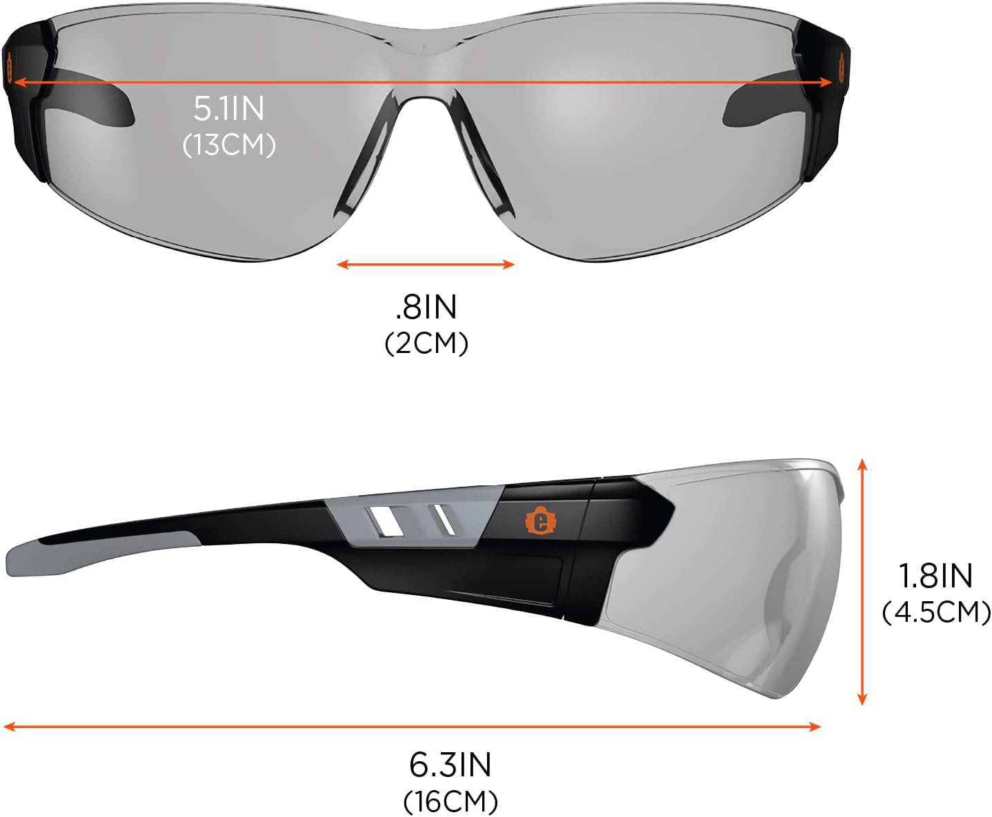 ERGODYNE Skullerz SAGA Frameless Safety Glasses