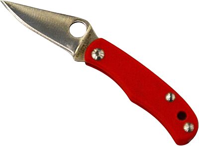 Spyderco Bug Pocket Knife 1.27" Clip Point Sandvik 12C27 Satin Blade G-10