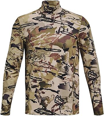 Under Armour ColdGear Infrared Camo Mock Mens Long Sleeve