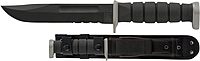 Ka-Bar 1281, D2 Fighting/Utility Knife, Serrated, Black Cordura Sheath