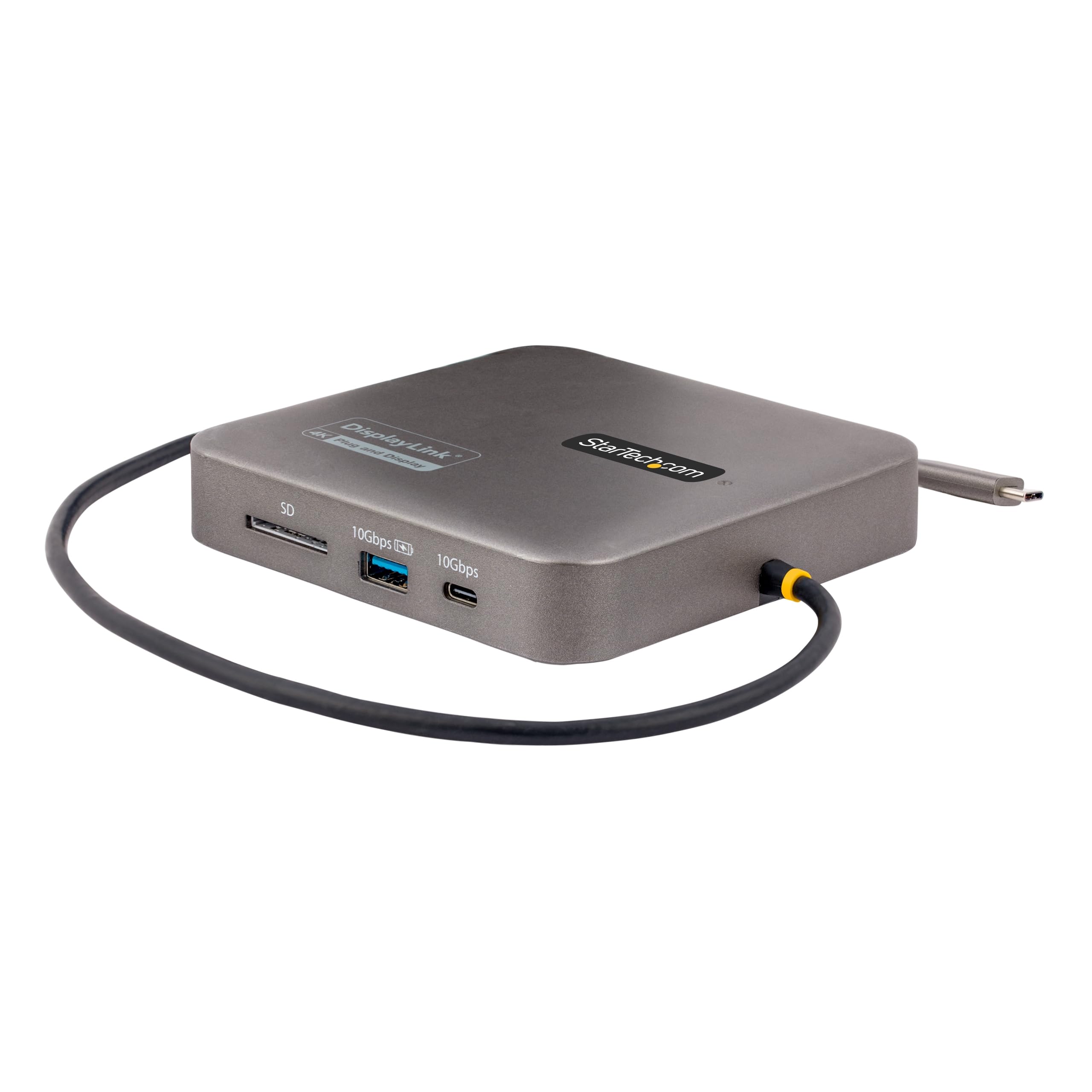 StarTech.com USB C Docking Station, Dual 4K 60Hz HDMI Hub for MacBook Pro (M1/M2/M3/M4) and Windows, USB-A/USB-C 10Gbps Hub
