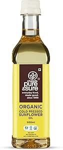 PURE&SURE - ORGANIC SUNFLOWER OIL 500 ML