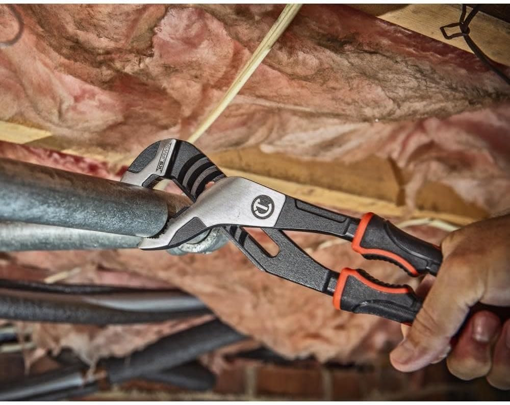 Crescent Z2 K9 V-Jaw Dual Material Tongue & Groove Plier Set - Adjustable Plier Set with 8 Jaw Positions