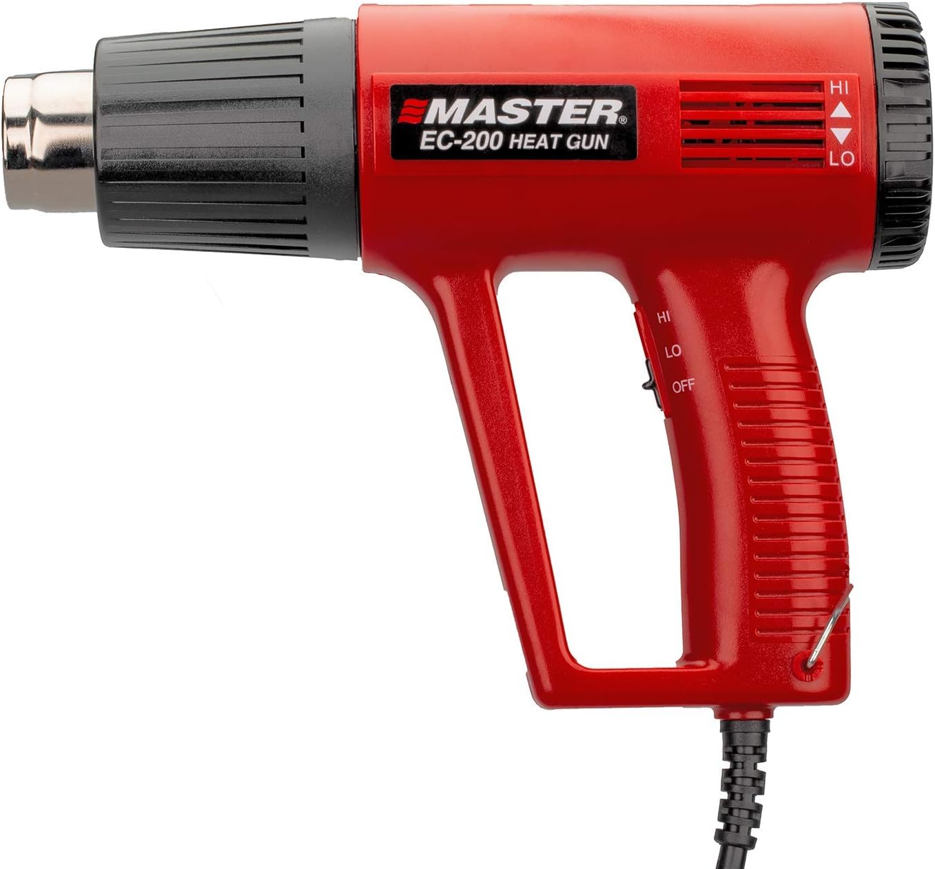 Master Appliance EC-200 Variable Temperature Heat Gun, Hot Air Gun, 120V, 10 Amps, 1200W, for shrink wrap, wire connectors