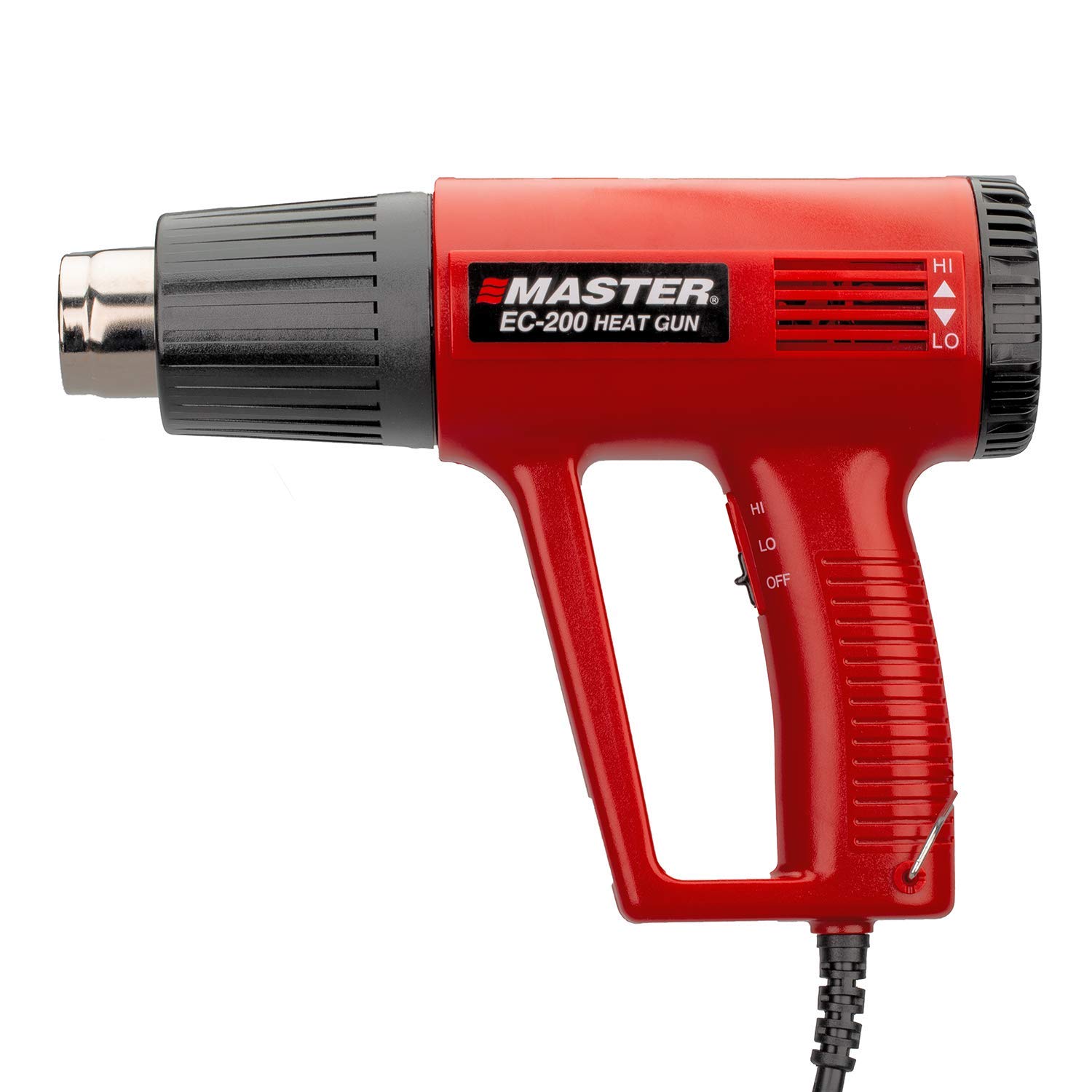Master Appliance EC-200 Variable Temperature Heat Gun, Hot Air Gun, 120V, 10 Amps, 1200W, for shrink wrap, wire connectors