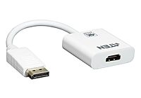 ATEN VC986 DisplayPort to HDMI Adapter 4K Active White Audio Eyefinity Multi Screen Support 1920 x 1200 60Hz