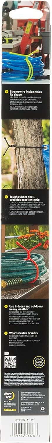 Nite Ize Original Gear Tie, Reusable Rubber Twist Tie