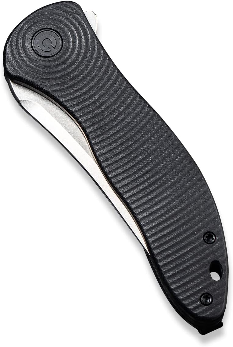 CIVIVI Synergy3 Pocket Knife - 3.24 Nitro-V Stonewashed Black G10