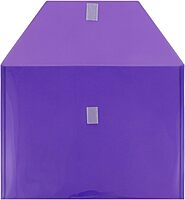 JAM PAPER Plastic Booklet Envelopes with Hook & Loop Closure - Pack of 12