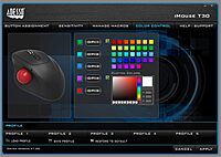 iMouse T30 Wireless Ergonomic Thumb Trackball Mouse with Nano USB Receiver, Programmable 7 Button Design, and 5 Level DPI Switch, Black