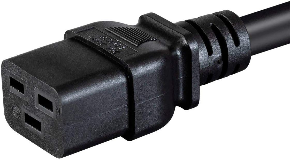 Monoprice Heavy Duty Power Cord - NEMA 5-20P to IEC 60320 C19, 20 Amp, 6ft