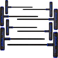 Eklind Tool 64808 Power-T Handle Ball-Hex Key allen wrench - 8pc set Metric MM sizes 2-10 (9In shaft)
