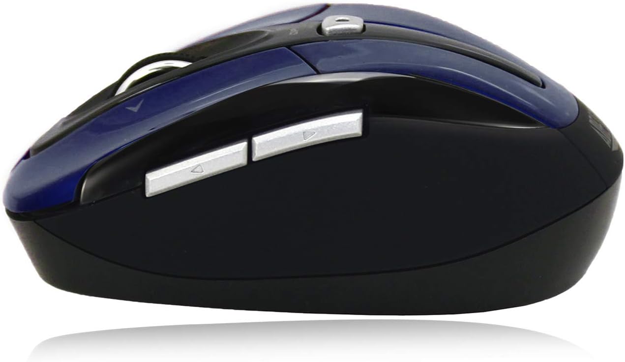 ADESSO iMouse S60 Wireless Optical Mouse with 2.4 GHz RF, Programmable Driver, Tilt-Wheel Scrolling