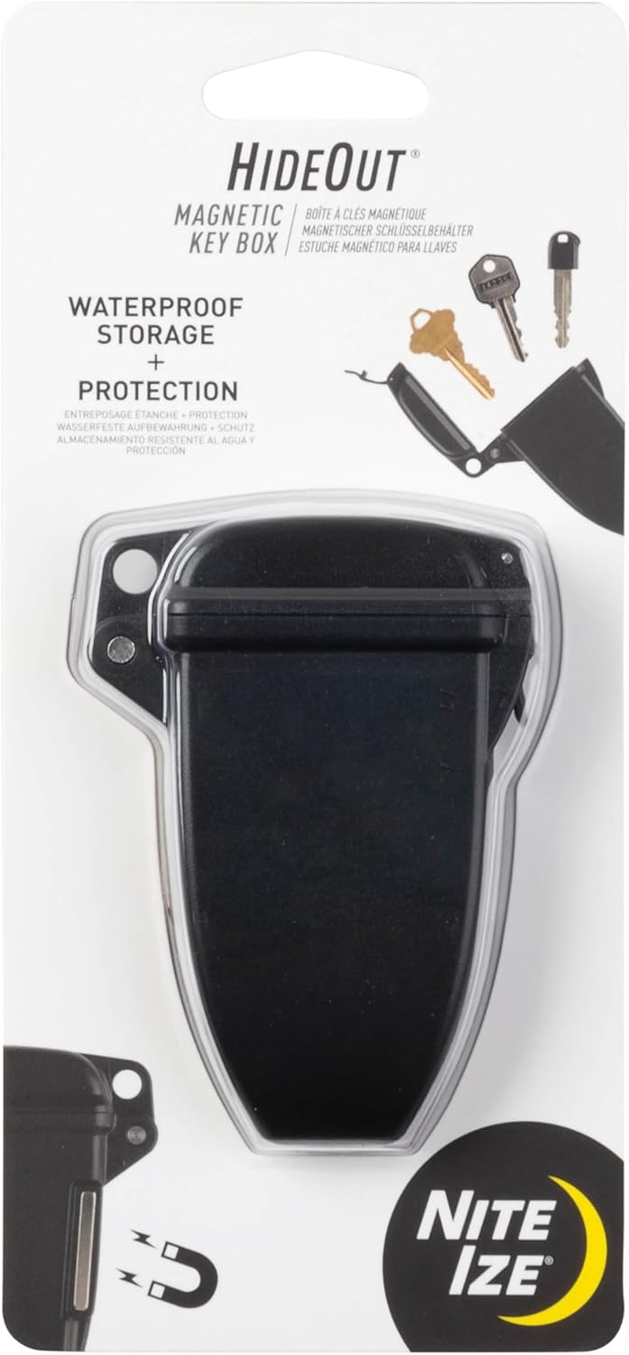Nite Ize Hideout Magnetic Key Box - Waterproof Key Hider & Magnetic Key Holder