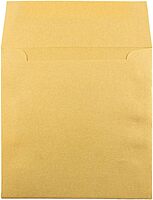 JAM PAPER Metallic Invitation Envelopes - Gold Stardream - 25/Pack