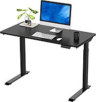FlexiSpot E9 Standing Desk Electric Height-Adjustable Quick-Install, 48x24
