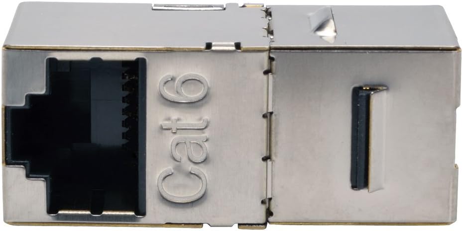 TRIPP LITE N235-001 Cat6/Cat6a Straight-Through Modular In-Line Snap-In RJ45 Coupler