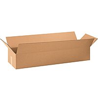 Partners Brand Long Corrugated Boxes, 33in x 8-1/2in x 5in, Kraft, Pack Of 25 Boxes