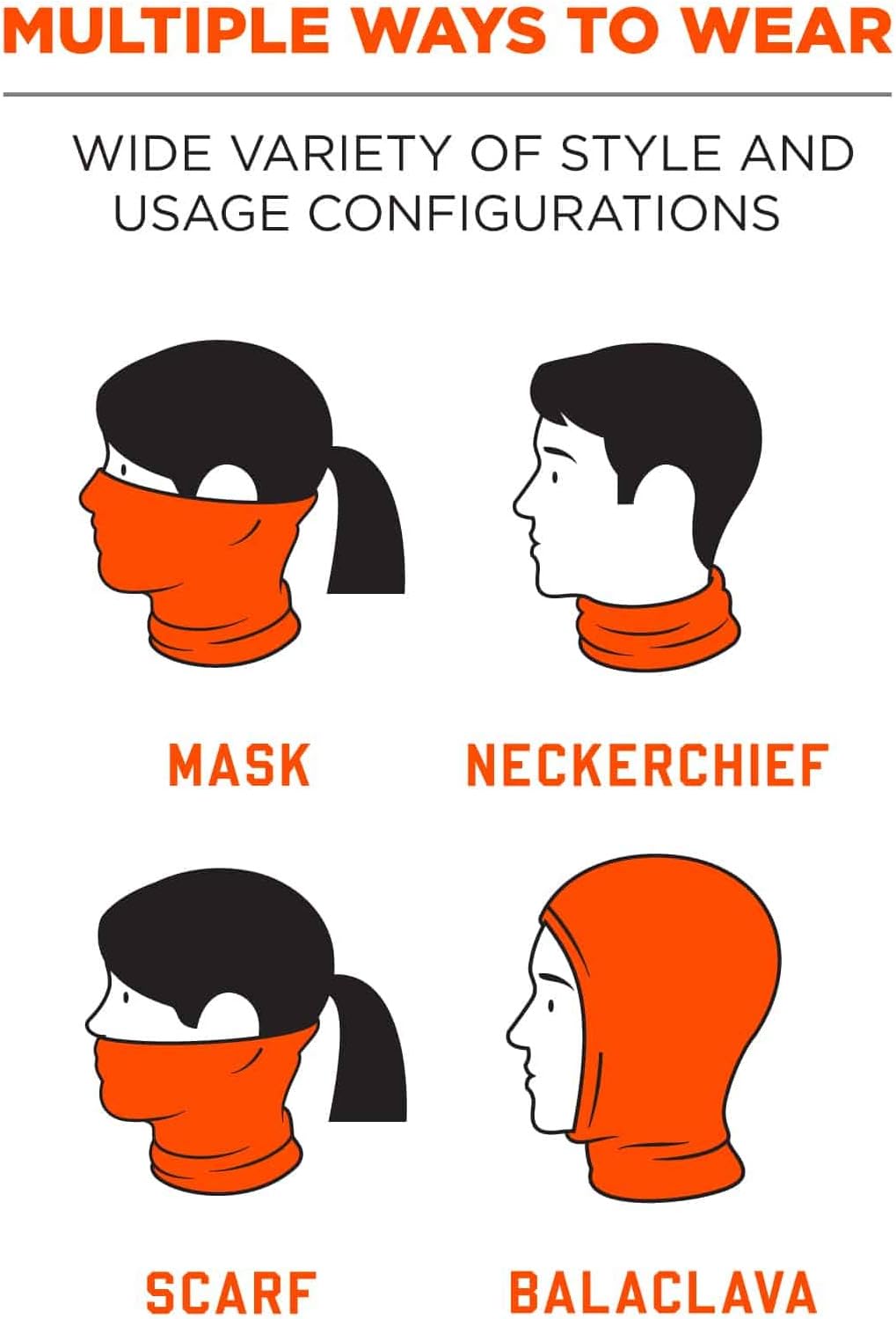 ERGODYNE N-FERNO 6491 Reversible Neck Gaiter